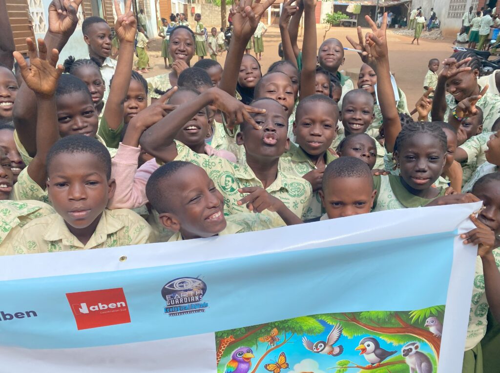 Grand enthousiasme parmi les enfants