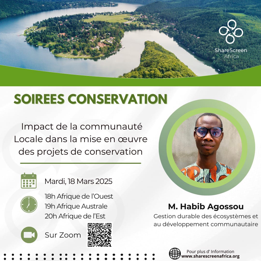 Soirées Conservation: Impact de la communauté locale dans la mise en œuvre des projets de conservation