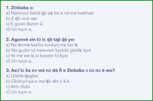 Question à choix multiple